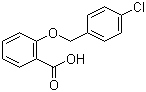 2-[(4-Chlorophenyl)methoxy]benzoic acid molecular structure (CAS 52803-69-7)
