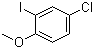 structure of CAS# 52807-27-9, 4-Chloro-2-iodoanisole
