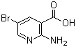 structure of CAS# 52833-94-0, 2-Amino-5-bromonicotinic acid