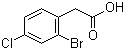 结构式 CAS# 52864-56-9, 2-溴-4-氯苯乙酸