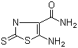 5-Amino-2-mercapto-4-thiazolecarboxamide molecular structure (CAS 52868-63-0)