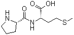 L-脯氨酰-L-蛋氨酸分子结构 (CAS 52899-08-8)
