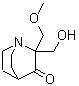 structure of CAS# 5291-32-7, 2-(Hydroxymethyl)-2-(methoxymethyl)-1-azabicyclo[2.2.2]octan-3-one;APR 246; PRIMA 1<sup>Met</sup>