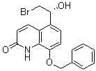 8-Benzyloxy-5-((R)-2-bromo-1-hydroxyethyl)-1H-quinolin-2-one molecular structure (CAS 530084-79-8)