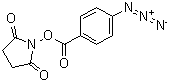 structure of CAS# 53053-08-0, Succinimidyl 4-azidobenzoate;Succinimidyl p-azidobenzoate; p-Azidobenzoic acid N-hydroxysuccinimide ester