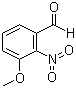 structure of CAS# 53055-05-3, 3-Methoxy-2-nitrobenzaldehyde