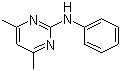 结构式 CAS# 53112-28-0, 嘧霉胺; N-(4,6-二甲基嘧啶-2-基)苯胺