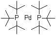 structure of CAS# 53199-31-8, Bis(tri-tert-butylphosphine)palladium(0)