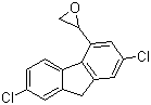 structure of CAS# 53221-14-0, 2-(2,7-Dichloro-9H-fluoren-4-yl)oxirane