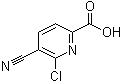 structure of CAS# 53234-56-3, 6-Chloro-5-cyanopicolinic acid;6-Chloro-5-cyanopyridine-2-carboxylic acid