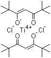 Dichlorobis(dipivaloylmethanato)titanium(IV) molecular structure (CAS 53293-32-6)