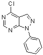 4-Chloro-1-phenyl-1H-pyrazolo[3,4-d]pyrimidine molecular structure (CAS 5334-48-5)