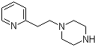 结构式 CAS# 53345-15-6, 1-[2-(2-吡啶基)乙基]哌嗪
