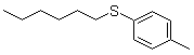 Hexyl 4-methylphenyl sulfide molecular structure (CAS 5342-83-6)