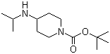 结构式 CAS# 534595-51-2, 1-N-Boc-4-异丙胺哌啶; 4-异丙胺哌啶-1-羧酸叔丁酯