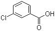 结构式 CAS# 535-80-8, 3-氯苯甲酸; 间氯苯甲酸