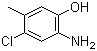 结构式 CAS# 53524-27-9, 2-氨基-4-氯-5-甲基苯酚