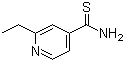 structure of CAS# 536-33-4, Ethinamide;2-Ethylthioisonicotinamide; 2-Ethylpyridine-4-carbothioamide