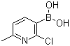 结构式 CAS# 536693-95-5, 2-氯-6-甲基吡啶-3-硼酸