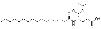 N-(1-Oxohexadecyl)-L-glutamic acid 1-(1,1-dimethylethyl) ester molecular structure (CAS 536721-25-2)
