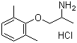 结构式 CAS# 5370-01-4, 盐酸美西律; 1-(2,6-二甲基苯氧基)-2-丙胺盐酸盐