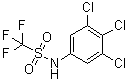1,1,1-三氟-N-(3,4,5-三氯苯基)甲烷磺酰胺分子结构 (CAS 53719-45-2)