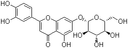 structure of CAS# 5373-11-5, Cynaroside;Luteolin 7-O-D-glucoside; 2-(3,4-Dihydroxyphenyl)-5-hydroxy-7-[(2S,3R,4S,5S,6R)-3,4,5-trihydroxy-6-(hydroxymethyl)oxan-2-yl]oxychromen-4-one