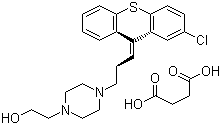 珠氯噻醇琥珀酸盐分子结构 (CAS 53772-83-1)