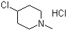 structure of CAS# 5382-23-0, 4-Chloro-1-methylpiperidine hydrochloride;4-Chloro-N-methylpiperidine hydrochloride; N-Methyl-4-chloropiperidine hydrochloride
