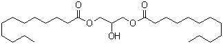 Glycerol 1,3-dilaurate molecular structure (CAS 539-93-5)