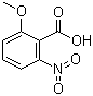 structure of CAS# 53967-73-0, 2-Methoxy-6-nitrobenzoic acid;6-Nitro-o-anisic acid