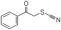 structure of CAS# 5399-30-4, Phenacyl thiocyanate;2-Oxo-2-phenylethyl thiocyanate