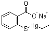 硫柳汞钠分子结构 (CAS 54-64-8)