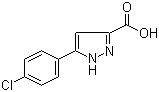结构式 CAS# 54006-63-2, 5-(4-氯苯基)-1H-吡唑-3-羧酸