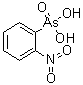 structure of CAS# 5410-29-7, 2-Nitrobenzenearsonic acid;As-(2-Nitrophenyl)arsonic acid; (o-Nitrophenyl)arsonic acid; 2-Nitrobenzenearsonic acid; 2-Nitrophenylarsonic acid; NSC 12609; o-Nitrobenzenearsonic acid