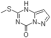 结构式 CAS# 54346-18-8, 2-(甲硫基)吡唑并[1,5-a]-1,3,5-三嗪-4-酮