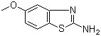structure of CAS# 54346-87-1, 2-Amino-5-methoxybenzothiazole;5-Methoxy-1,3-benzothiazol-2-amine
