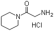 2-氨基-1-哌啶-1-基乙酮盐酸盐分子结构 (CAS 5437-48-9)