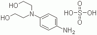结构式 CAS# 54381-16-7, N,N-双(2-羟乙基)-对苯二胺硫酸盐; N,N-二(beta-羟乙基)对苯二胺硫酸盐