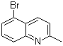 结构式 CAS# 54408-52-5, 5-溴-2-甲基喹啉