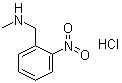 N-Methyl-2-nitronenzenemethanamine monohydrochloride molecular structure (CAS 5441-60-1)