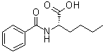 structure of CAS# 54430-46-5, N-Benzoyl-L-norleucine;(S)-alpha-Butylhippuric acid
