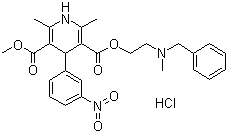 Nicardipine hydrochloride molecular structure (CAS 54527-84-3)