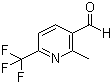 结构式 CAS# 545394-83-0, 2-甲基-6-(三氟甲基)吡啶-3-甲醛