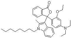 3-(2-Ethoxy-4-diethylaminophenyl)-3-(1-octyl-2-methylindol-3-yl)phthalide molecular structure (CAS 54574-00-4)