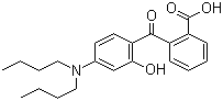 2-(4-二丁基氨基-2-羟基苯甲酰基)苯甲酸分子结构 (CAS 54574-82-2)