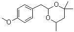 2-[(4-Methoxyphenyl)methyl]-4,4,6-trimethyl-1,3-dioxane molecular structure (CAS 5459-92-7)