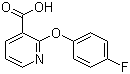 结构式 CAS# 54629-13-9, 2-(4-氟苯氧基)烟酸; 2-(4-氟苯氧基)吡啶-3-甲酸