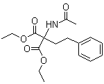 2-(Acetylamino)-2-(2-phenylethyl)propanedioic acid diethyl ester molecular structure (CAS 5463-92-3)