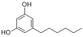 结构式 CAS# 5465-20-3, 5-己基-1,3-苯二酚